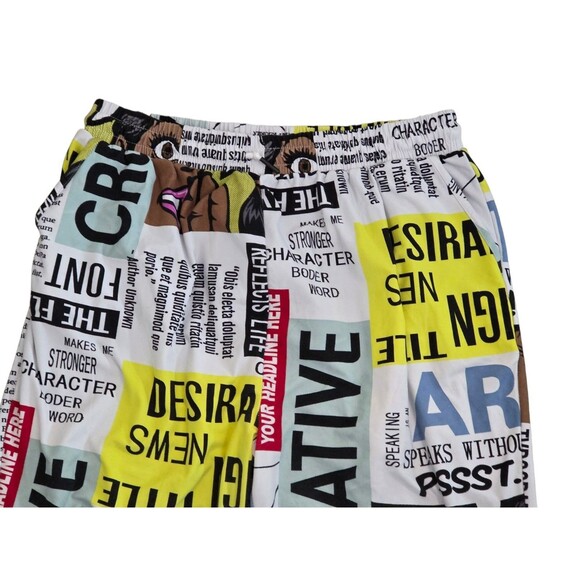 Fire & Fleur Women's 2XL Graphic Editors Journalists Advertising Joggers /Pants - Picture 10 of 16